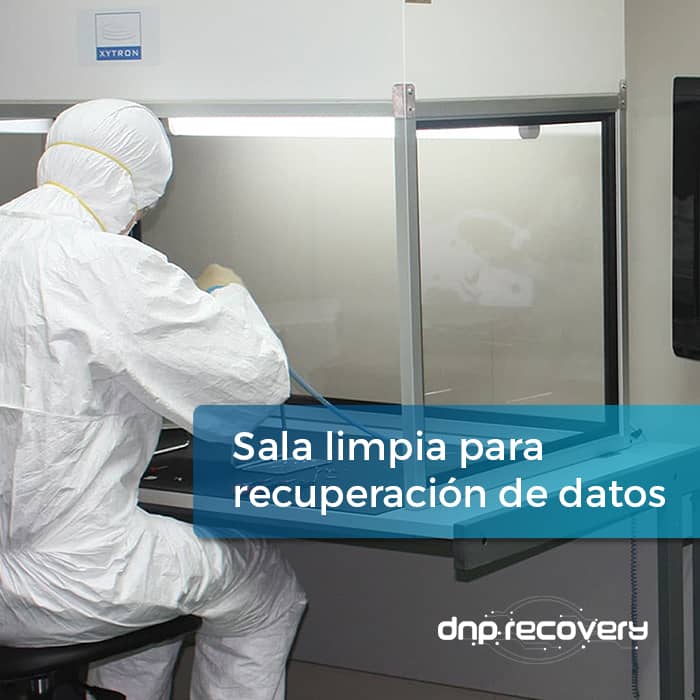 Sala limpia para recuperación de datos